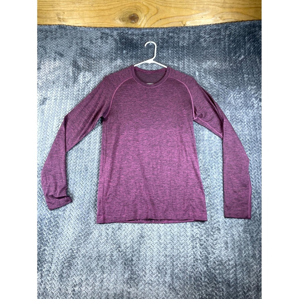 Lululemon Swiftly Tech Shirt Womens 6 Heather Purple Raglan Sleeve Pullover